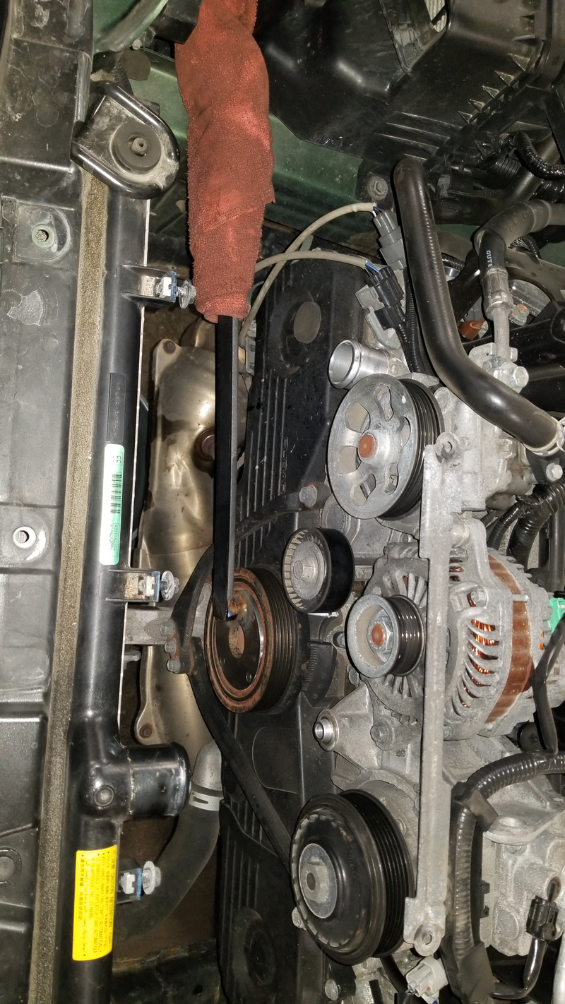 Stupid bolt was really tight.